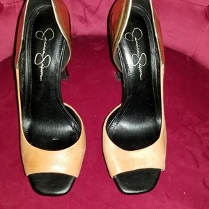 Peach/Gold Multi Heels